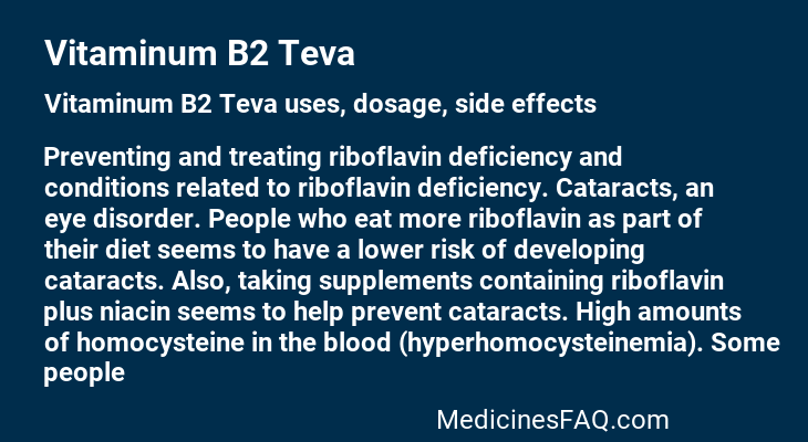 Vitaminum B2 Teva