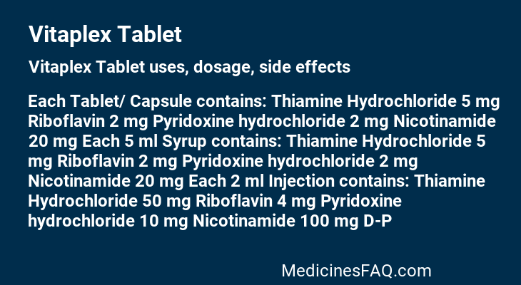 Vitaplex Tablet