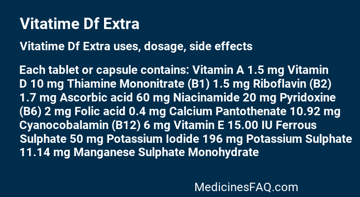 Vitatime Df Extra