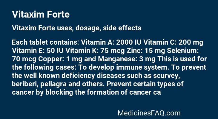 Vitaxim Forte