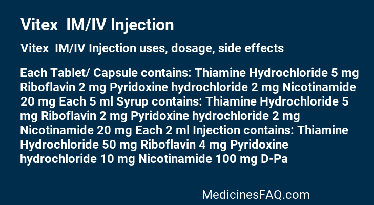 Vitex  IM/IV Injection