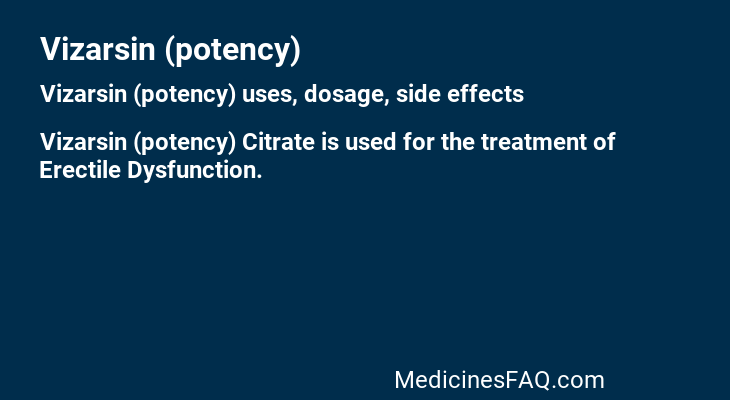 Vizarsin (potency)