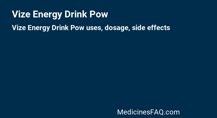 Vize Energy Drink Pow