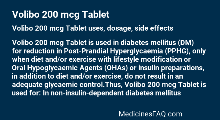 Volibo 200 mcg Tablet