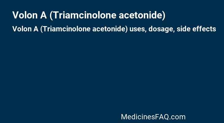 Volon A (Triamcinolone acetonide)