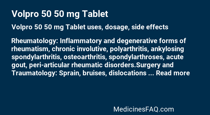 Volpro 50 50 mg Tablet