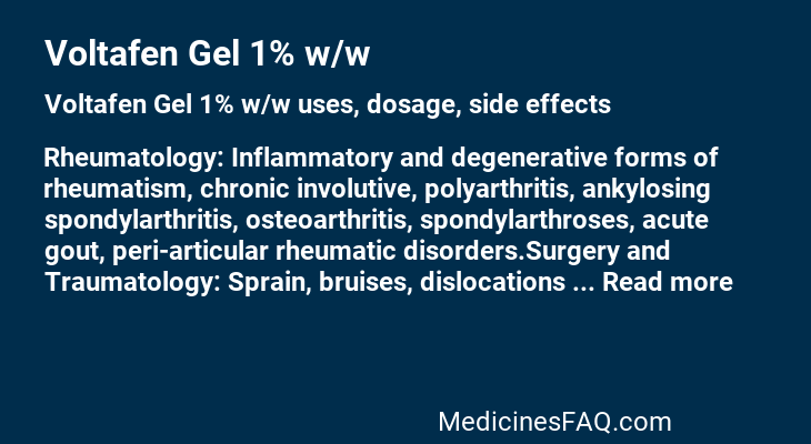 Voltafen Gel 1% w/w