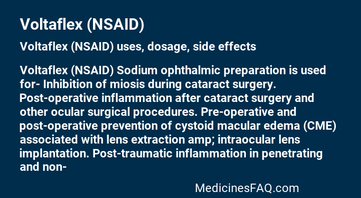 Voltaflex (NSAID)