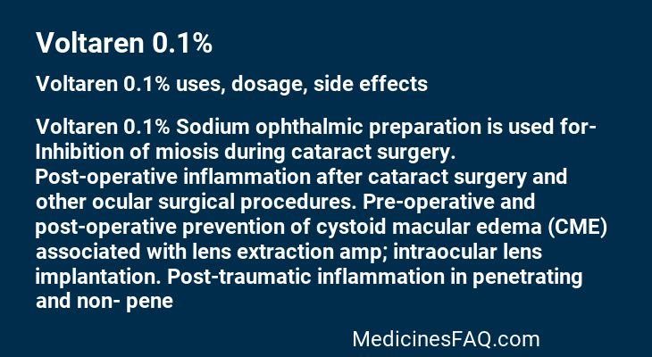 Voltaren 0.1%