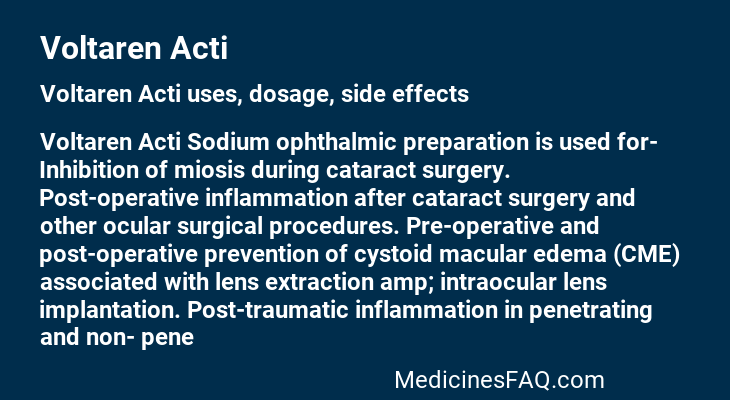 Voltaren Acti