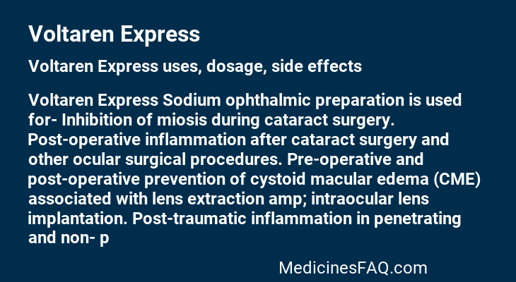 Voltaren Express