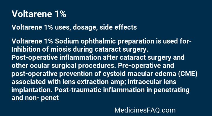 Voltarene 1%