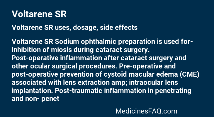 Voltarene SR