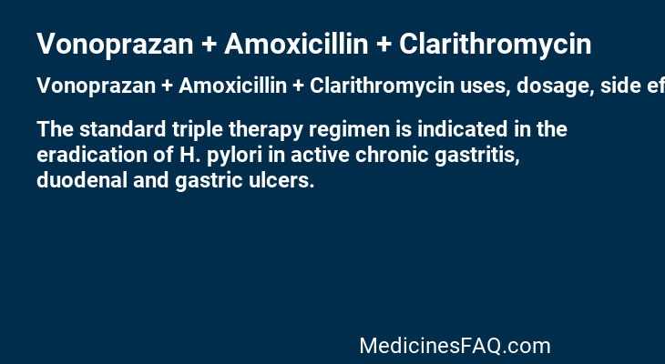 Vonoprazan + Amoxicillin + Clarithromycin