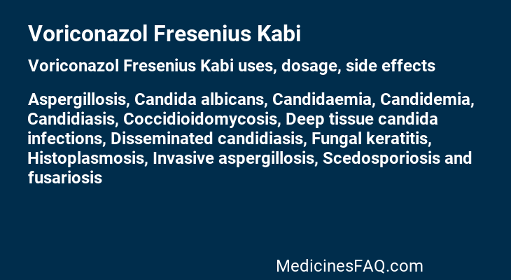 Voriconazol Fresenius Kabi