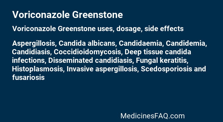 Voriconazole Greenstone