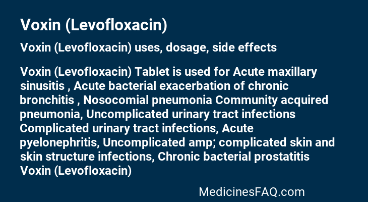 Voxin (Levofloxacin)