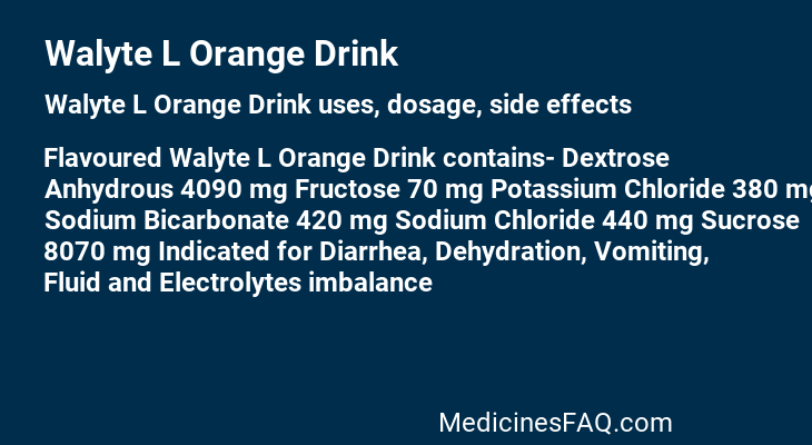 Walyte L Orange Drink