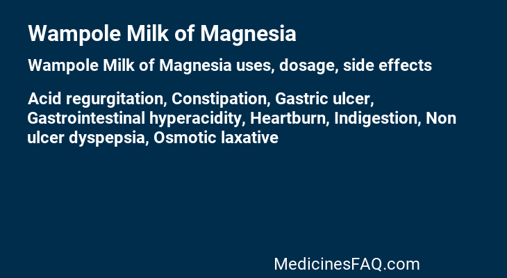 Wampole Milk of Magnesia