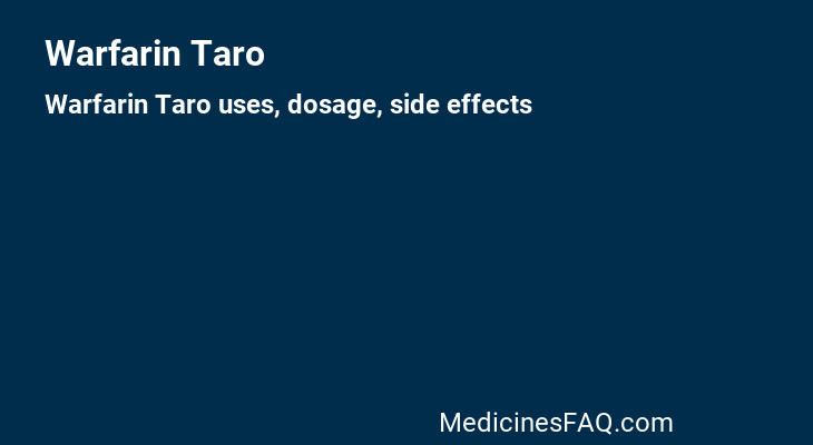 Warfarin Taro