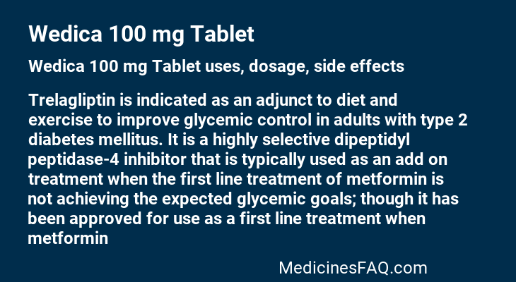 Wedica 100 mg Tablet