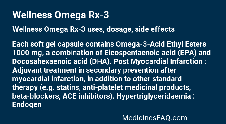 Wellness Omega Rx-3