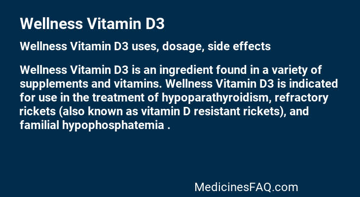 Wellness Vitamin D3