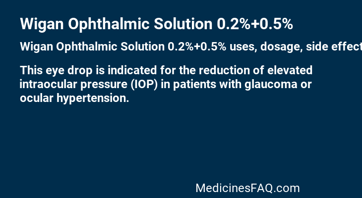 Wigan Ophthalmic Solution 0.2%+0.5%