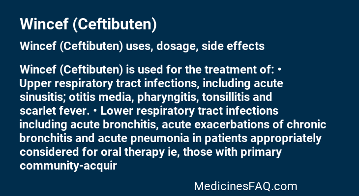 Wincef (Ceftibuten)