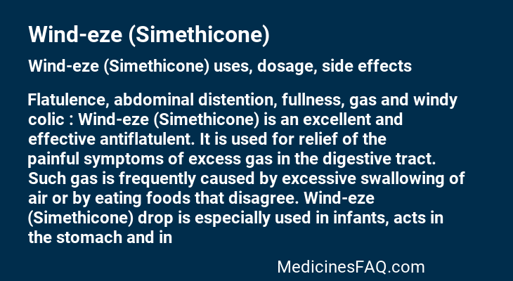 Wind-eze (Simethicone)