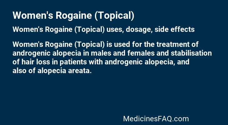 Women's Rogaine (Topical)