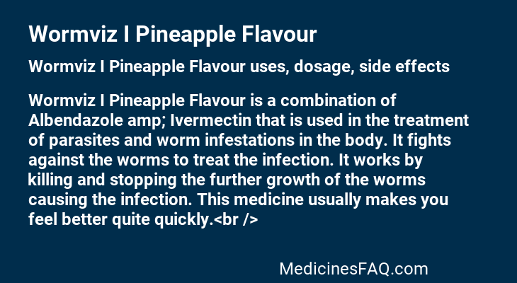 Wormviz I Pineapple Flavour