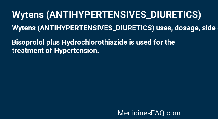 Wytens (ANTIHYPERTENSIVES_DIURETICS)