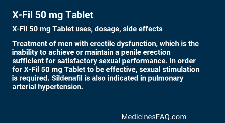 X-Fil 50 mg Tablet