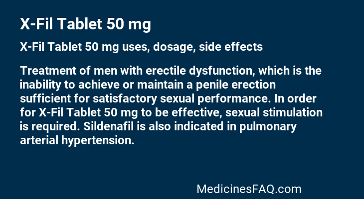 X-Fil Tablet 50 mg