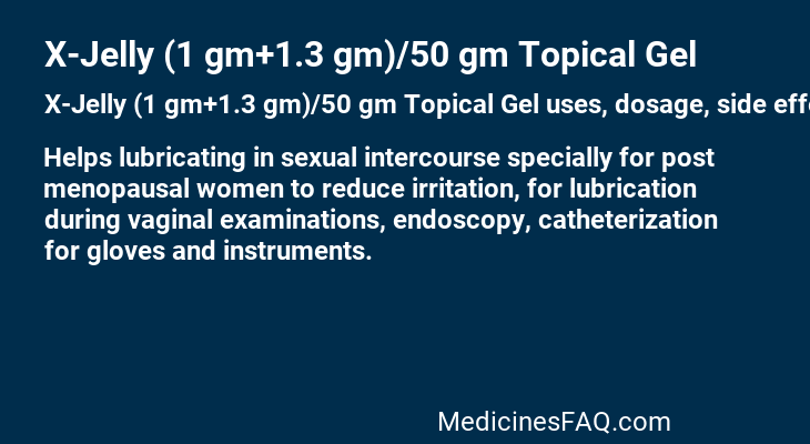 X-Jelly (1 gm+1.3 gm)/50 gm Topical Gel