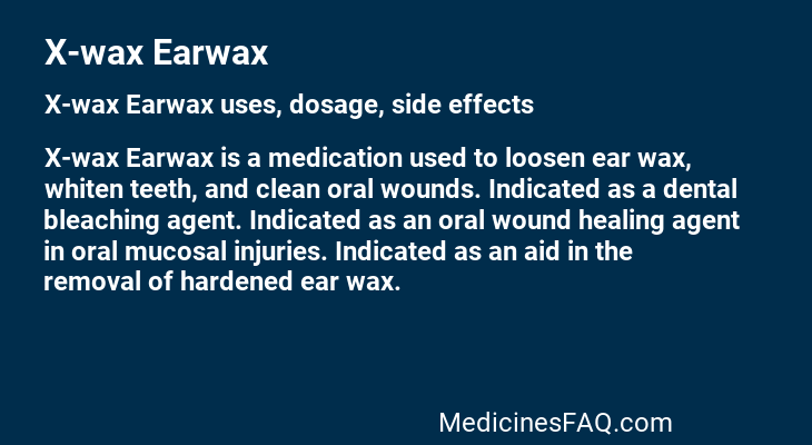 X-wax Earwax