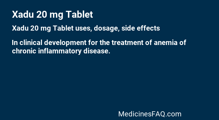 Xadu 20 mg Tablet