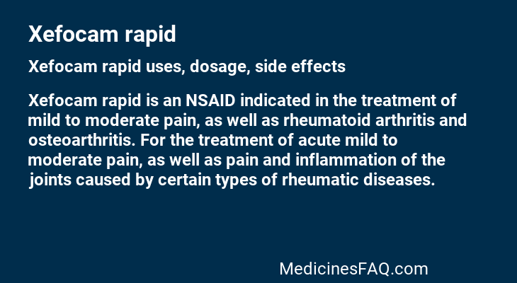 Xefocam rapid