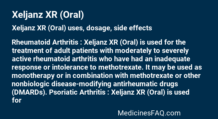 Xeljanz XR (Oral)