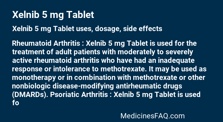 Xelnib 5 mg Tablet