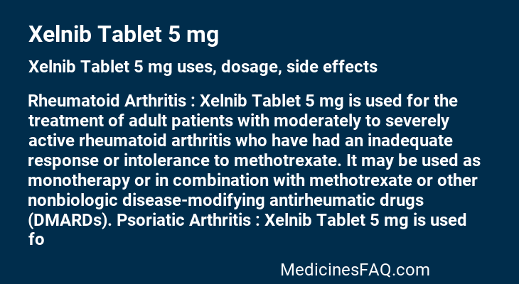 Xelnib Tablet 5 mg