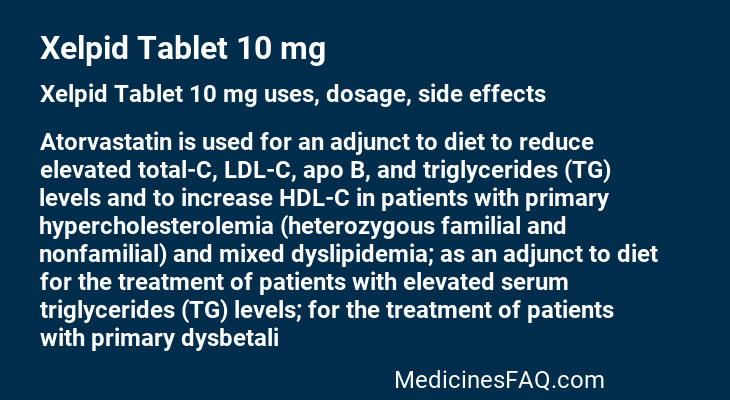 Xelpid Tablet 10 mg