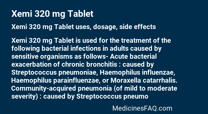 Xemi 320 mg Tablet