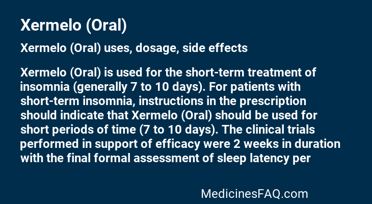 Xermelo (Oral)