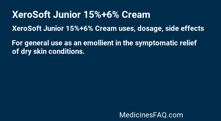 XeroSoft Junior 15%+6% Cream