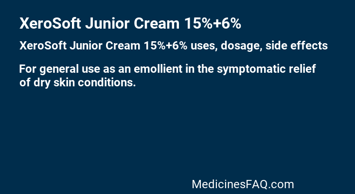 XeroSoft Junior Cream 15%+6%