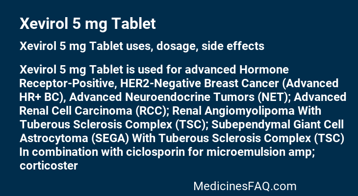 Xevirol 5 mg Tablet