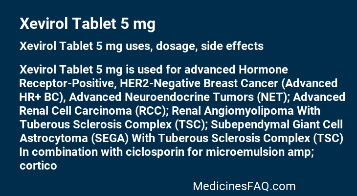 Xevirol Tablet 5 mg