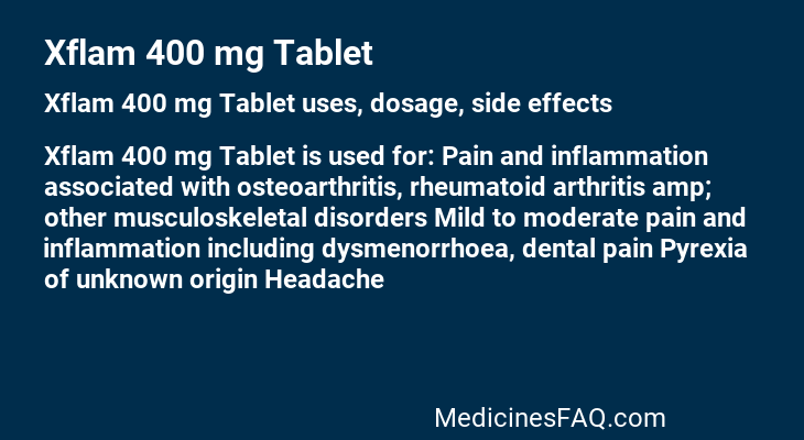 Xflam 400 mg Tablet